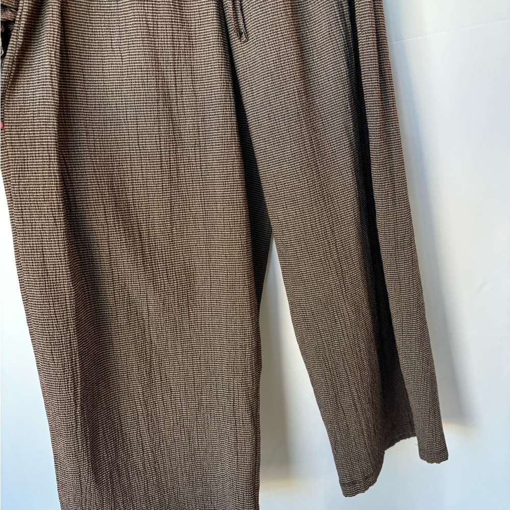 Zara Chocolate Brown Ruched Bandoo top & pant set - outfit Small - Picture 6 of 9